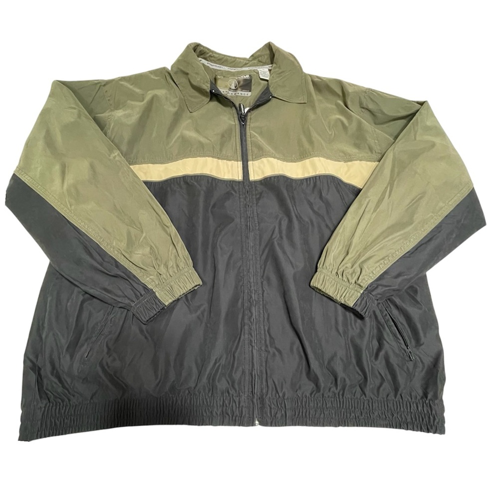Weatherproof Performance Jacket Navy/Green Full Z… - image 2